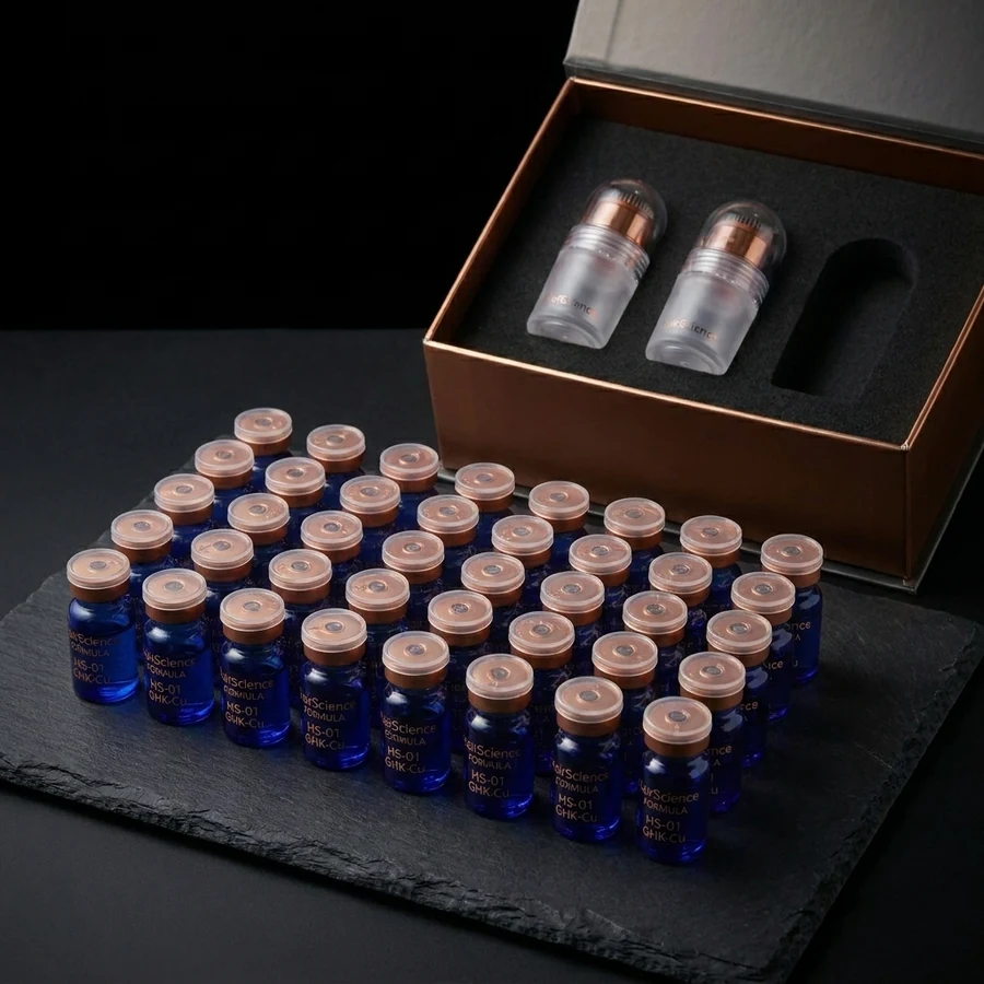 HairScience Full Treatment — 36 GHK-Cu serum vials, the complete 6-month arsenal