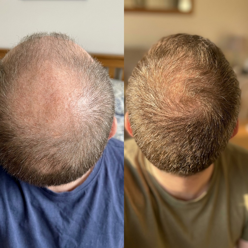 HS-01 user — crown fill-in, day 1 vs week 12